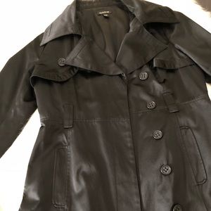 BEBE Black Trench Coat